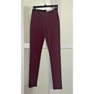Liz Claiborne Ankle Leggings Lori Burgundy Passion Size XS NWT